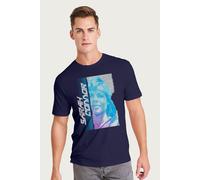 Terminator Men's Sarah Connor Retro 80's T-Shirt in Navy | Size: XL Terminator Navy XL