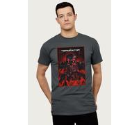 Terminator Men's Your Future Is In Its Hand s Endoskeleton T-Shirt in Charcoal | Size: Small Terminator Charcoal S