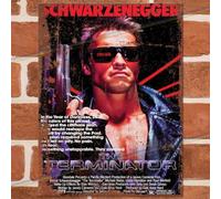 Terminator Movie Metal Sign | Retro Vintage Mancave Shed Wall Plaque 20x15cm Vintage Wall Decor Man Cave Garden Shed Accessories Novelty Gift UK Decor 30th 40th 50th 60th birthday
