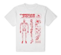 Terminator Official T-800 Schematic T-Shirt - White | Size: 2XL Terminator White 2XL