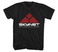 Terminator - Skynet Logo - American Classics - Solid Black Adult Short Sleeve T
