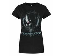 Terminator Women's Adult Short Sleeved T-Shirt (Black) in Black | Size: Medium Terminator Black M