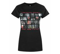 Terminator Women's Adult Short Sleeved T-Shirt (Black) in Black | Size: Small Terminator Black S