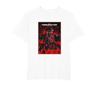 Terminator Your Future is in It's Hands Endoskeleton T-Shirt, Men's Big and Tall, White, 5X Tall