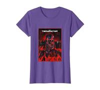 Terminator Your Future is in It's Hands Endoskeleton T-Shirt, Women, Purple Heather, 3X-Large