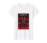 Terminator Your Future is in It's Hands Endoskeleton T-Shirt, Women, White, X-Small