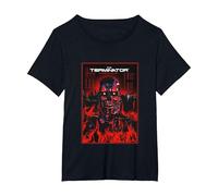 Terminator Your Future is in It's Hands Endoskeleton T-Shirt, Women's Plus, Black, 4X
