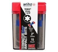 TerminatorBlue Impact Bit Torx T25-2 Inch - 15 Pack
