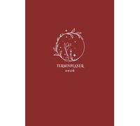 Terminplaner 2026: A4 Terminkalender ohne Zeit | 1 Woche auf 2 Seiten Wochenterminplaner | Wochenplaner ohne Zeiteinteilung | Kalenderbuch Organizer | ... Agenda | Buchkalender Jahresplaner | Boho Rot