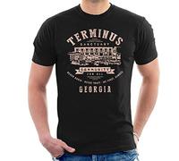 Terminus Sanctuary Community Walking Dead Light Men's T-Shirt Black