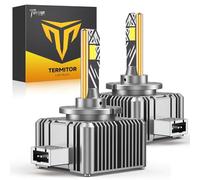 Termitor D3S bulb, 55,000 lm, 12 times brighter, 6500 K, cold white, IP68 waterproof, 1:1 D3S, original HID size, direct replacement, plug and play, service life 10 years, 99%