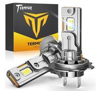 Termitor - H7 H7LL Bulbs, 90,000LM Amazing Brightness, Mini Size 1:1 Halogen, 6500K Cool White, IP68 Rated, 85,000+ Hours Lifespan, Plug and Play, CANbus Ready, Package