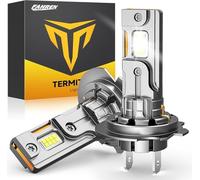 Termitor H7 LED Bulbs, 30,000LM 800% Brightness, 6500K White Super Bright, 1:1 Halogen Size, 6500 Cool White H7 Fog Lights, No Adapter Required Easy Install, Non-Polarity, Pack of 2