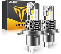 Termitor Pack of 2 H4 9003 HB2 H4 800% Bright 6500K Lamp with Direct Fan Inlet Plug and Play