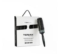 Termix Evolution XL Round Thermal Hairbrush with 3 cm Longer Ceramic Tube for Long Hair Reduces drying time thanks to its ionised fibres and non-stick tube Pack of 5 Brushes