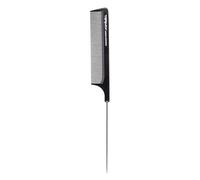 Carbon Rat Tail Comb 821 Anti-Static Metal 21.5cm Termix Black One Size