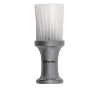 Termix Professional Hairdressing Talcum Powder Brush Brush for Cleaning Your Neck with Soft Fibres for Maximum Cleaning Silver Colour and White Fibres