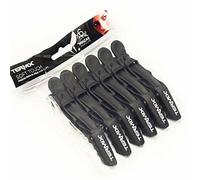 Termix Professional Pack Of 6 Hinged Soft Touch Hair Sectioning Clips Salon