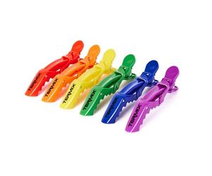 Termix Professional Pride Tweezers 6 Units with Non-Slip Handle, Strong Hold for All Hair Types and Ergonomic Design