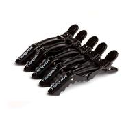 Termix Professional Soft Touch Sectioning Clips - Black 6 Pack Black