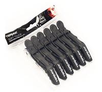 Termix Professional Soft Touch Sectioning Clips - Black 6 Pack Termix Black