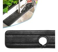 Ternal Sinkmat for Kitchen Faucet, Long Design, Black, Absorbent Microfiber Fabric, Machine Washable Splash Guard & Drip Catcher for Around Faucet Handle