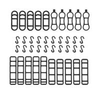 TERNCOEW 20pack Bikes Silicones Elastics Strap Bandages Lamp Recorders Fixed Strap For Bicycles Light Mounts Bikes Light Fasteners