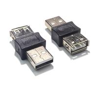 TERNCOEW 2Pack USB 2.0 Gender Changer Converters Metal Construction Supports 5V Charging Office Home Use USB Charging Connectors