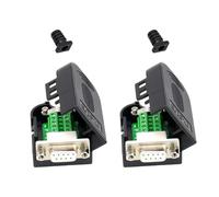 TERNCOEW 2pcs 9Pin Adapter Connectors Customizable Module Not Need Soldering Compatibles RS232 RS485 Communication Tax Control Machine Connector