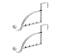 TERNCOEW 2Pcs Over The Door Hook Hanger Hook Rack Coat Coat Rack for Bathroom Behind Back of The Door Hooks