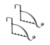 TERNCOEW 2Pcs Over The Door Hook Hanger Hook Rack Coat Coat Rack for Bathroom Behind Back of The Door Hooks