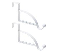 TERNCOEW 2Pcs Over The Door Hook Hanger Hook Rack Coat Coat Rack for Bathroom Behind Back of The Door Hooks
