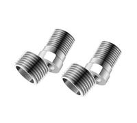 TERNCOEW 360 Degree Adjustable Angled Bents Base Stainless Steels Shower Tap Adapter Curved Feet for Kitchen and Bathroom Telescopic Curved Feet Universals Shower Arm Extension