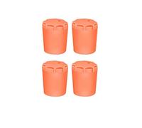 TERNCOEW 4pc Silicone Fishing Rod End Protector Caps Fishing Rod Tail Protector Butt Cushion Handle End Protective Covers Butt Cover