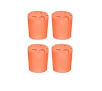 TERNCOEW 4pc Silicone Fishing Rod End Protector Caps Fishing Rod Tail Protector Butt Cushion Handle End Protective Covers Butt Cover