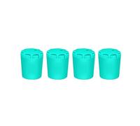 TERNCOEW 4pc Silicone Fishing Rod End Protector Caps Fishing Rod Tail Protector Butt Cushion Handle End Protective Covers Butt Cover