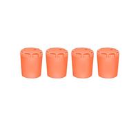 TERNCOEW 4pc Silicone Fishing Rod End Protector Caps Fishing Rod Tail Protector Butt Cushion Handle End Protective Covers Butt Cover