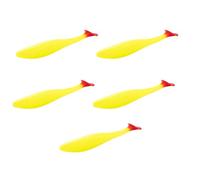 TERNCOEW 5Pcs Paddle Tail Swimbaits 10cm Fishing Lure Artificial Baits Swim Baits for Saltwater Soft Lures Night Lure