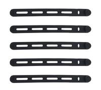 TERNCOEW 5Pcs Silicone Cable Ties Cord Organizers Wrap Reusable Washable Wire Ties Management Adjustable Charging Strap Tie Manager