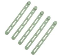 TERNCOEW 5Pcs Silicone Cable Ties Cord Organizers Wrap Reusable Washable Wire Ties Management Adjustable Charging Strap Tie Manager
