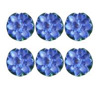 TERNCOEW 6Pcs Artificial Floating Flower Artificial Flower With Leaf Pad For Pond Pool Fountains Garden Decorations