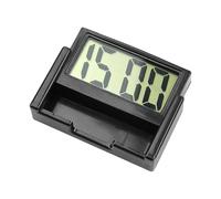 TERNCOEW Automotive Digital Timepiece with Temperature Sensors Clear LCD Screen Small Size for Car Truck Office or Gift Giving Car Time Management Gadget