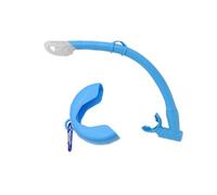 TERNCOEW Diving Snorkels Flexible Rolls Up Silicone Snorkels with Compacts Storage Case for Spearfishing Freediving Snorkeling Swimming Swim Snorkel with Hanging Buckles