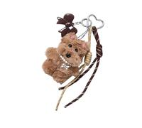 TERNCOEW Dog Toy with Keychain Attachment for Purses Backpacks Lightweight Bag Pendant Portable Fabric Charm Travel Charm