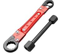 TERNCOEW Double Ended Stoppers Wrench Set with Antislip Mechanism for Plumbing Maintenance Installation and Tight Space Adjustable Angle Pipe