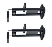 TERNCOEW Double Mount Clamp Smartphones Tablets Mount Holder with 1/4 Threaded Holes and Expandable Anti Slip Design Double Screw Hole Phone Holder for Tripod