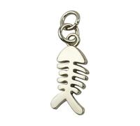 TERNCOEW Ergonomic Fishbone Alloy Pendant Charm for Bag Jewelry Decoration Practical Stylish Gift Accessory Multipurpose Fishbone Charm Decoration