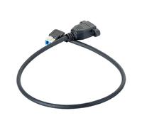 TERNCOEW Fast 5Gbps USB3.0 B Male To Female Extension Cord 20inch Panel Mount Screw Holes Compatible Printers Scanners USB B Male To Female Extension Cable With Screws