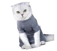 TERNCOEW Feline Recovery Suit Easy-on 4-Leg Garment with Comfortable Polyester Prevents Wound Irritation Post-Spay Four Leg Cats Medicals Suit