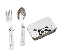 TERNCOEW Folding Travel Camping Cutlery Set Portable Utensil Light Weight Metal Fork Spoon Outdoor Flatware Dishwasher Safe Folding Stainless Steels Tableware